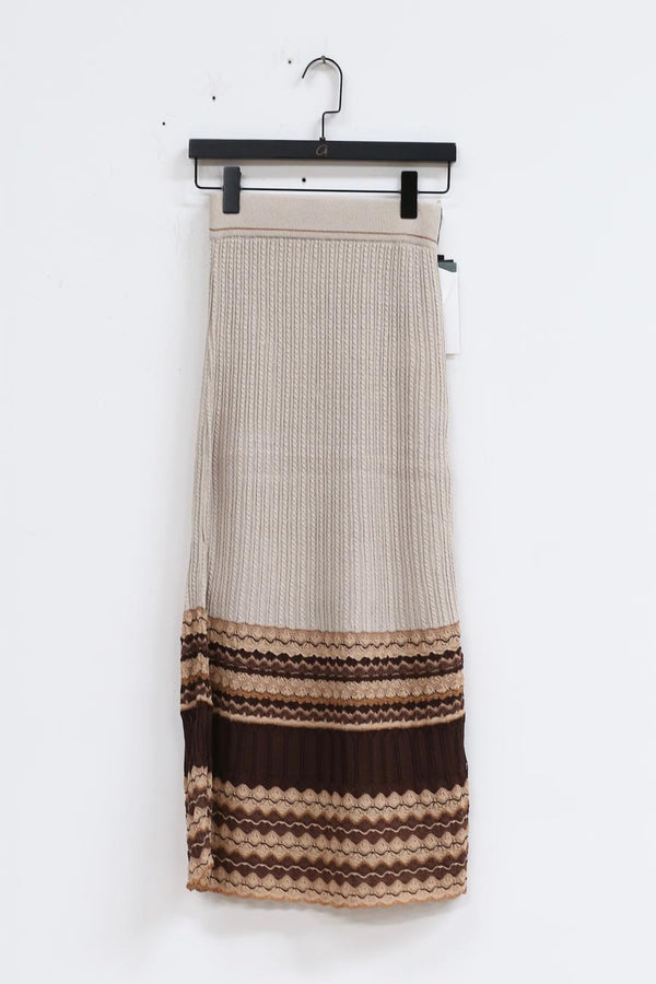 mame kurogouchi two-piece floral knitted skirt MM22SS KN045